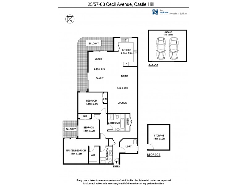 25/57-63 Cecil Avenue, Castle Hill NSW 2154 Floorplan