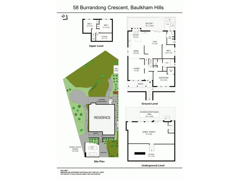 58 Burrandong Crescent, Baulkham Hills NSW 2153 Floorplan
