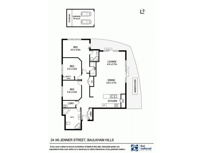 24/40 Jenner Street, Baulkham Hills NSW 2153 Floorplan