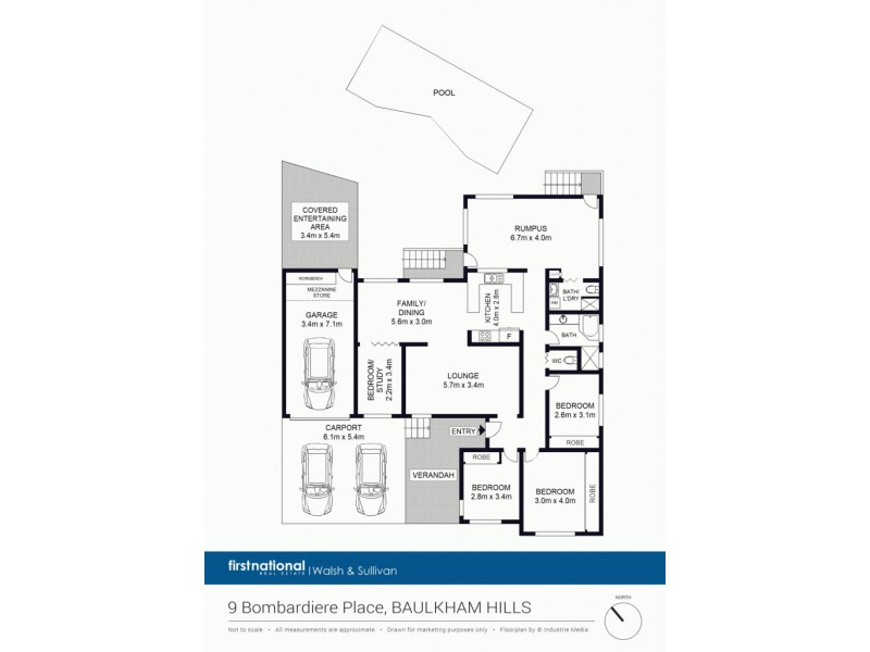 9 Bombardiere Place, Baulkham Hills NSW 2153 Floorplan