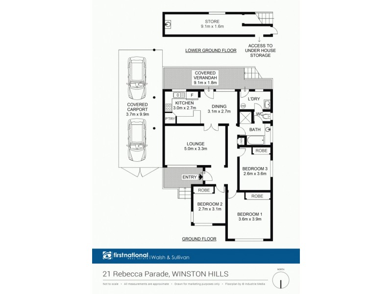 21 Rebecca Parade, Winston Hills NSW 2153 Floorplan