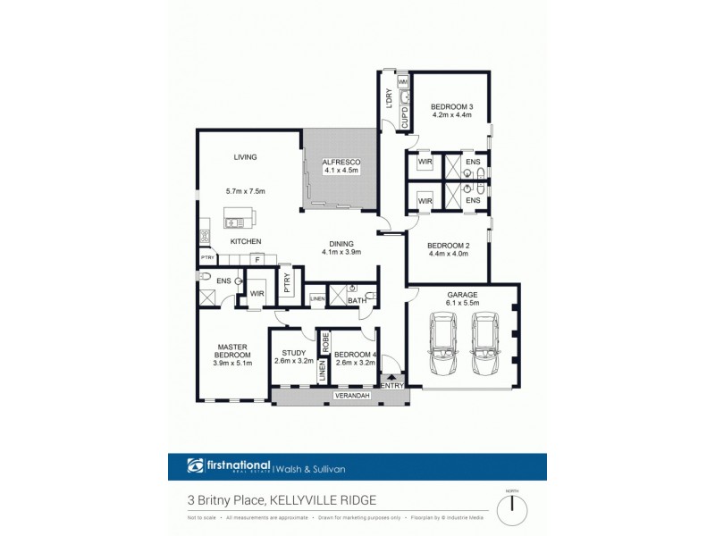 3 Britny Place, Kellyville Ridge NSW 2155 Floorplan