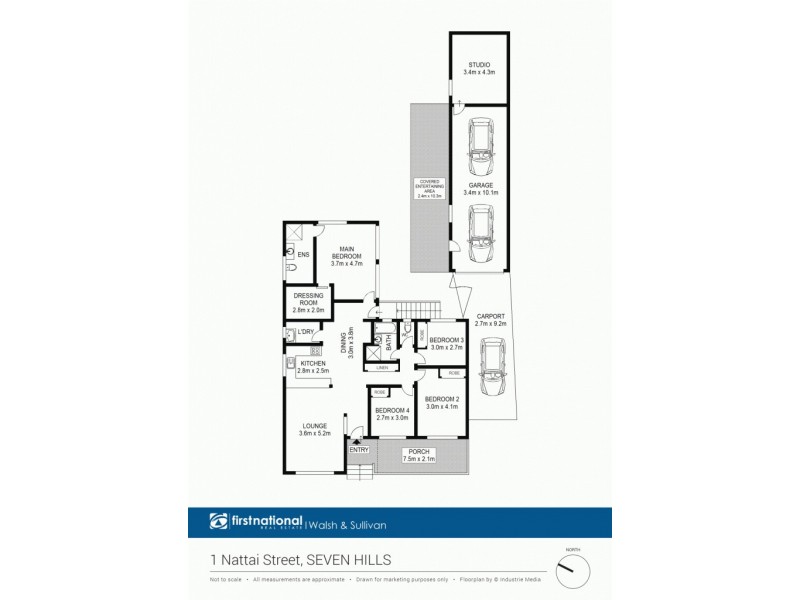 1 Nattai Street, Seven Hills NSW 2147 Floorplan