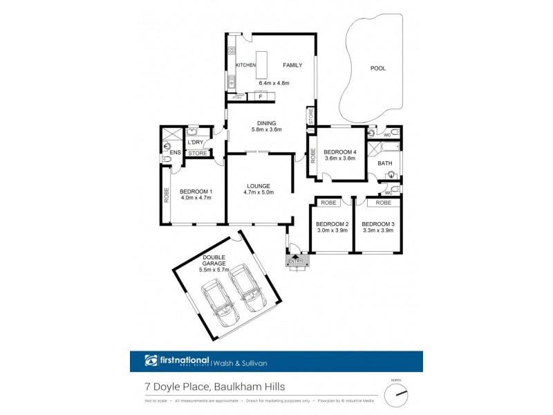 7 Doyle Place, Baulkham Hills NSW 2153 Floorplan