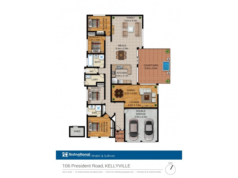 106 President Road, Kellyville NSW 2155 Floorplan