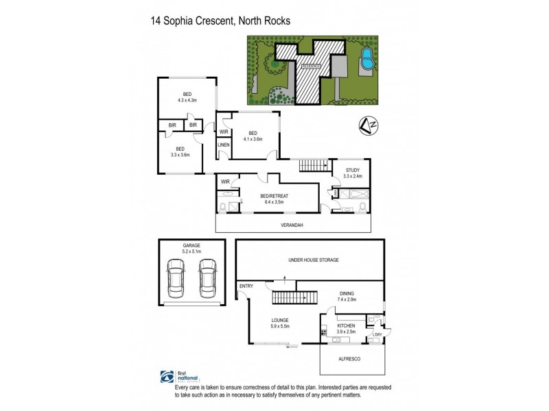 14 Sophia Crescent, North Rocks NSW 2151 Floorplan
