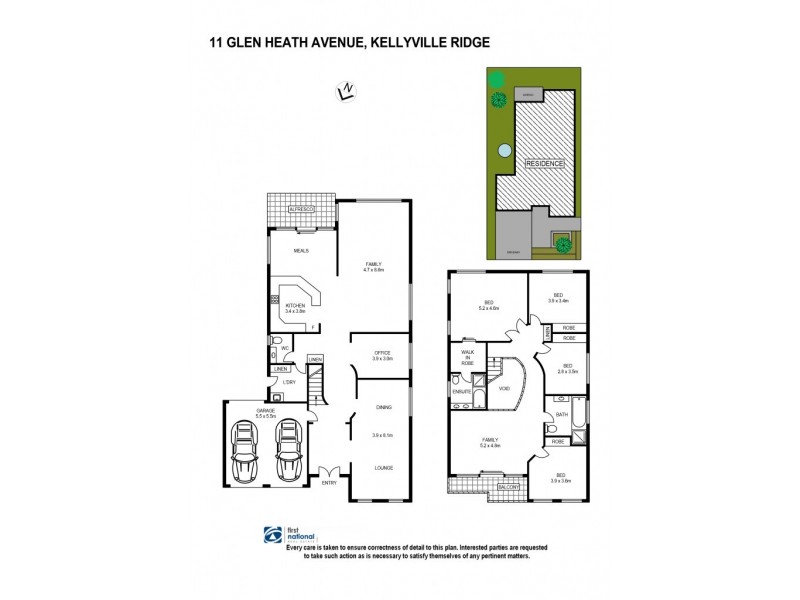 11 Glenheath Street, Kellyville Ridge NSW 2155 Floorplan