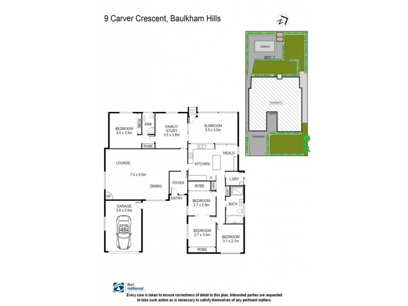 9 Carver Crescent, Baulkham Hills NSW 2153 Floorplan