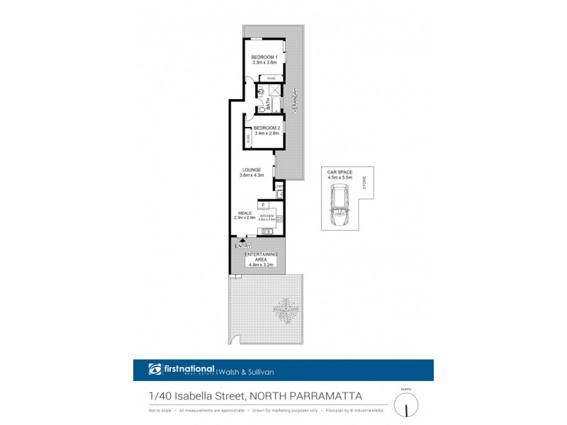 1/40 Isabella Street, North Parramatta NSW 2151 Floorplan