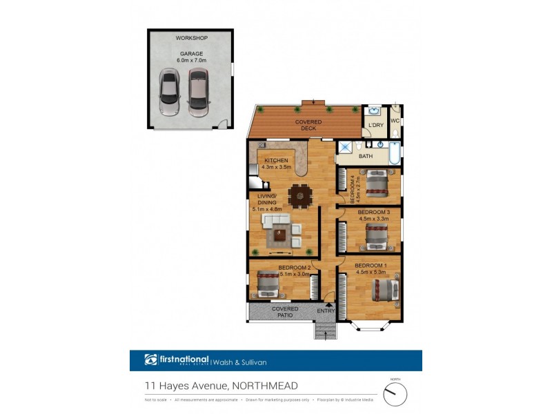 11 Hayes Ave, Northmead NSW 2152 Floorplan