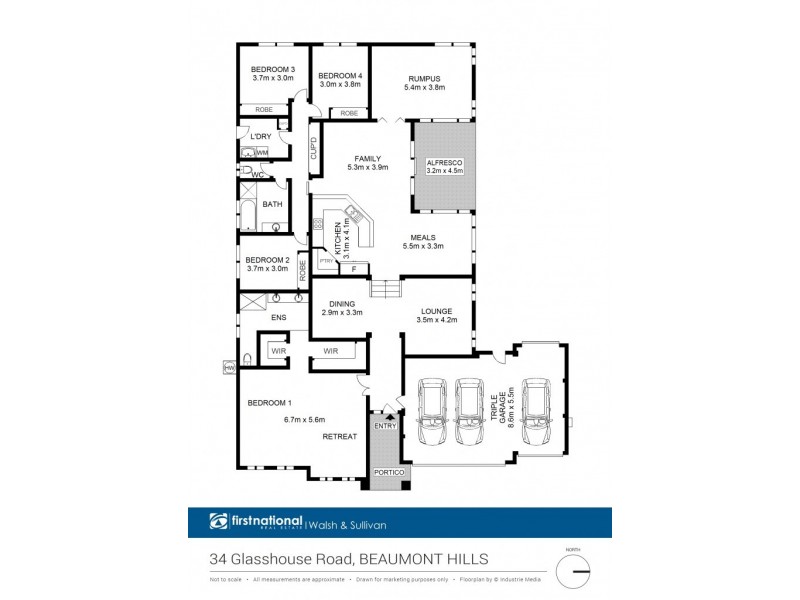 34 Glasshouse Road, Beaumont Hills NSW 2155 Floorplan