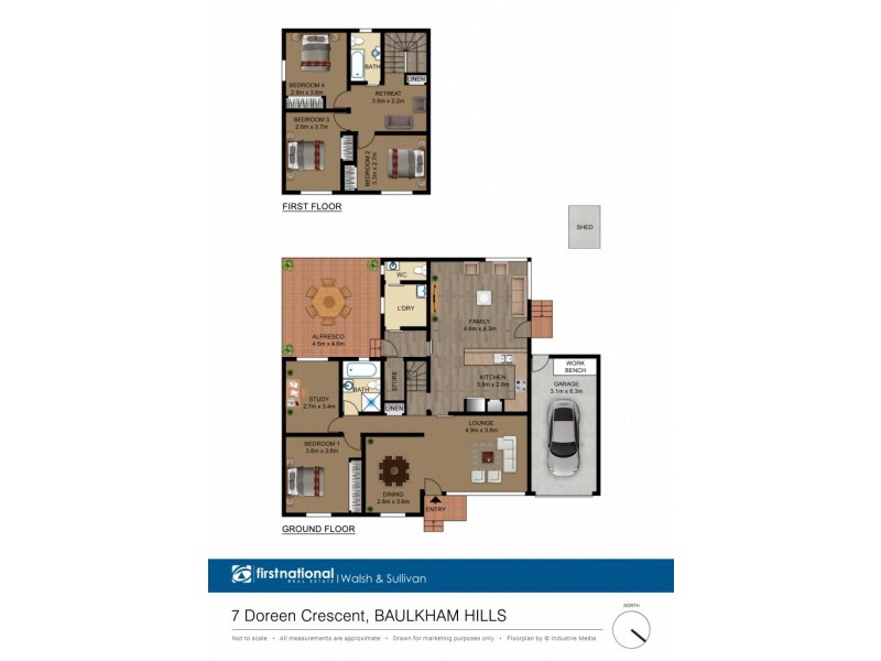 7 Doreen Crescent, Baulkham Hills NSW 2153 Floorplan