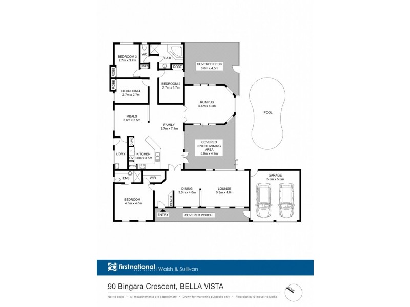 90 Bingara Crescent, Bella Vista NSW 2153 Floorplan