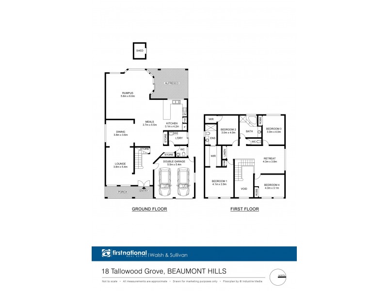 18 Tallowood Grove, Beaumont Hills NSW 2155 Floorplan
