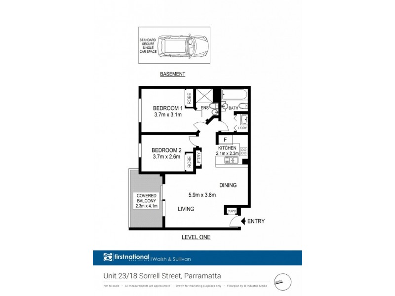 23/18 Sorrell Street, Parramatta NSW 2150 Floorplan