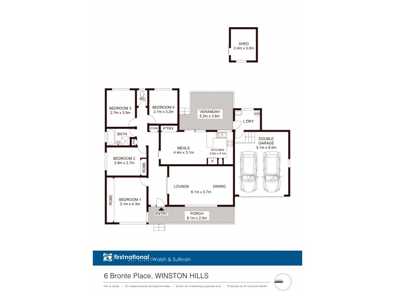 6 Bronte Place, Winston Hills NSW 2153 Floorplan