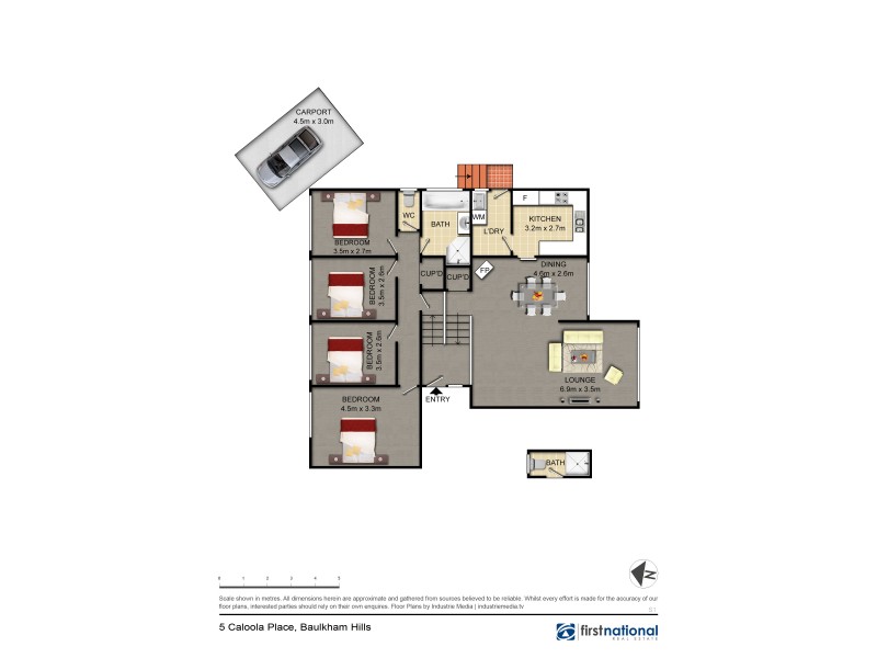 5 Caloola Place, Baulkham Hills NSW 2153 Floorplan