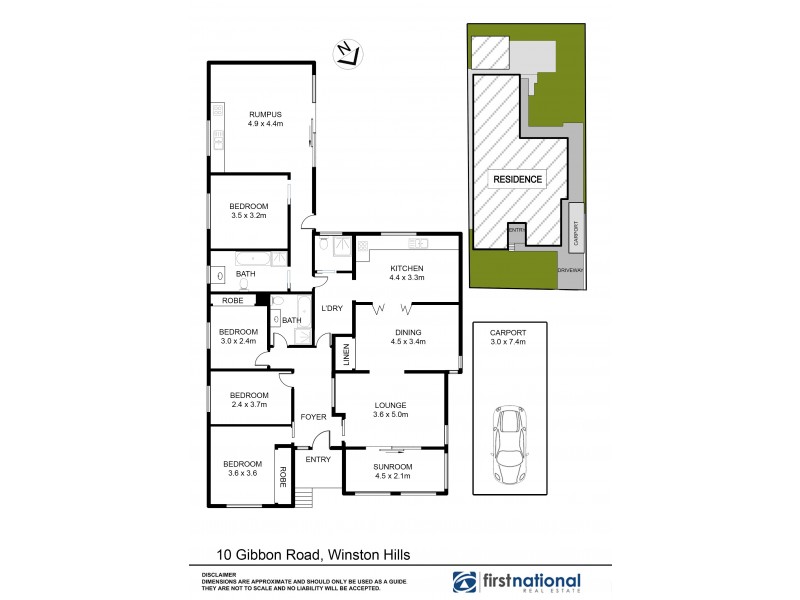 10 Gibbon Road, Winston Hills NSW 2153 Floorplan