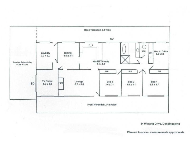 84 Wirrang Drive, Dondingalong NSW 2440 Floorplan