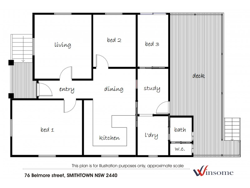 76 Belmore Street, Smithtown NSW 2440 Floorplan