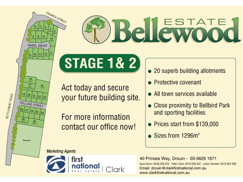 Lot 16-30,  Settlement Road and Holland Street, Drouin VIC 3818