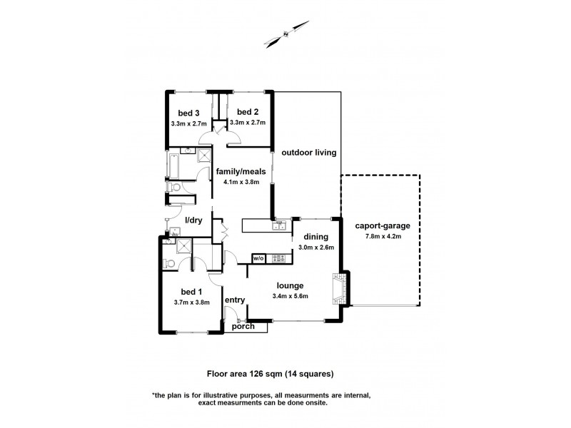 3 Monterey Court, Narre Warren VIC 3805 Floorplan