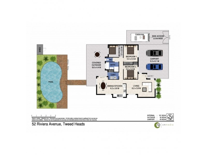 52 Riviera Avenue, Tweed Heads West NSW 2485 Floorplan