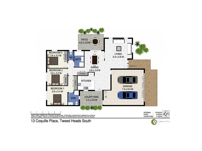 13 Coquille Place, Tweed Heads South NSW 2486 Floorplan