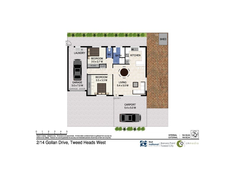 2/14 Gollan Drive, Tweed Heads West NSW 2485 Floorplan