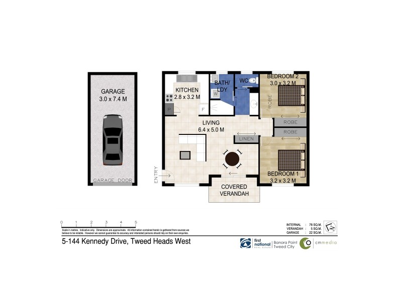 5/144 Kennedy Drive, Tweed Heads West NSW 2485 Floorplan