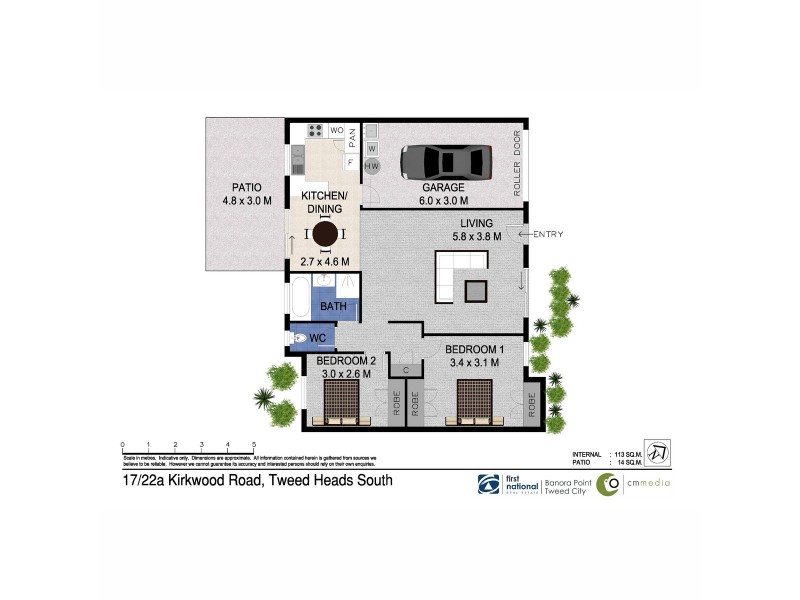 17/22a Kirkwood Road, Tweed Heads South NSW 2486 Floorplan