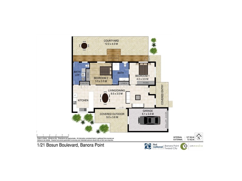 1/21 Bosun Boulevard, Banora Point NSW 2486 Floorplan
