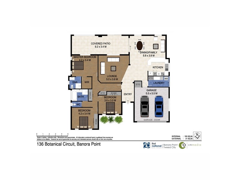 136 Botanical Circuit, Banora Point NSW 2486 Floorplan
