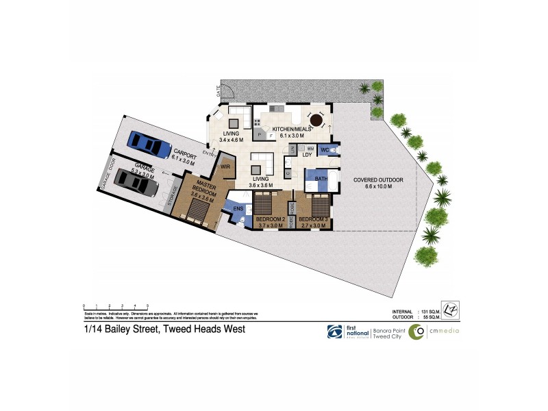 1/14 Bailey Street, Tweed Heads West NSW 2485 Floorplan
