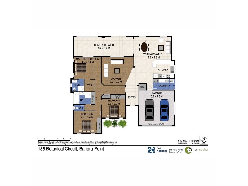 136 Botanical Circuit, Banora Point NSW 2486 Floorplan