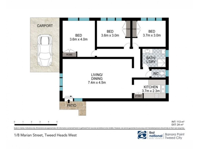 1/8 Marian Street, Tweed Heads West NSW 2485 Floorplan
