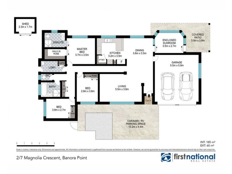 2/7 Magnolia Crescent, Banora Point NSW 2486 Floorplan