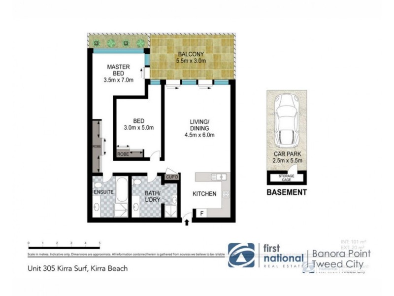 305/2 Creek Street, Kirra QLD 4225 Floorplan