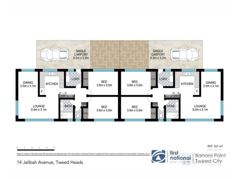 1 and 2/14 Jalibah Avenue, Tweed Heads NSW 2485 Floorplan