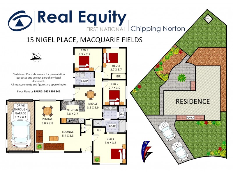 15 Nigel Place, Macquarie Fields NSW 2564 Floorplan