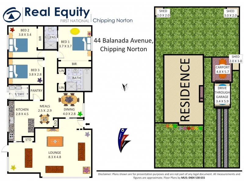44 Balanada Avenue, Chipping Norton NSW 2170 Floorplan