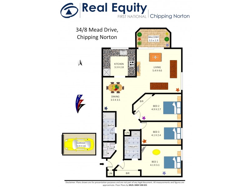 34/8 Mead Drive, Chipping Norton NSW 2170 Floorplan