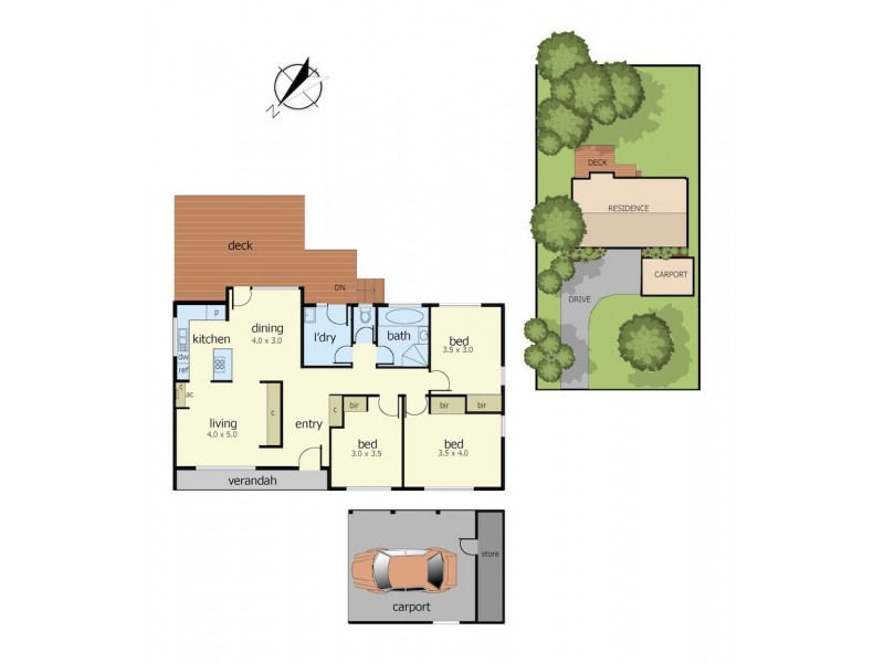 50 Carroll Avenue, Mollymook NSW 2539 Floorplan
