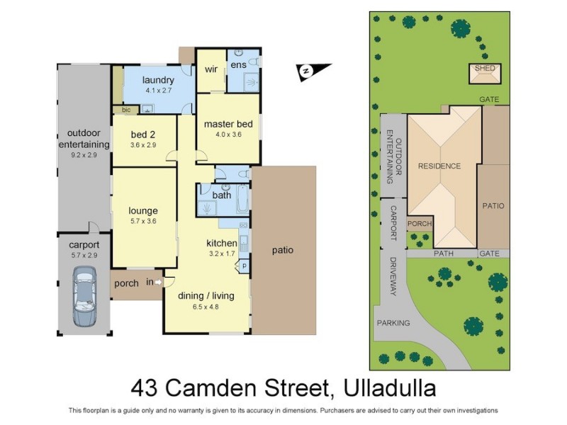 43 Camden Street, Ulladulla NSW 2539 Floorplan