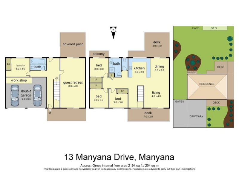 13 Manyana Drive, Manyana NSW 2539 Floorplan