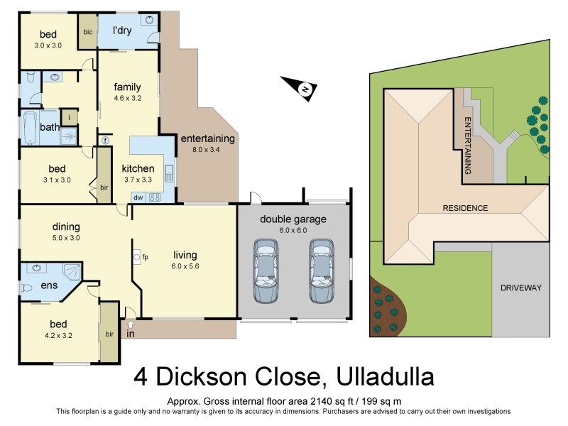 4 Dickson Close, Ulladulla NSW 2539 Floorplan