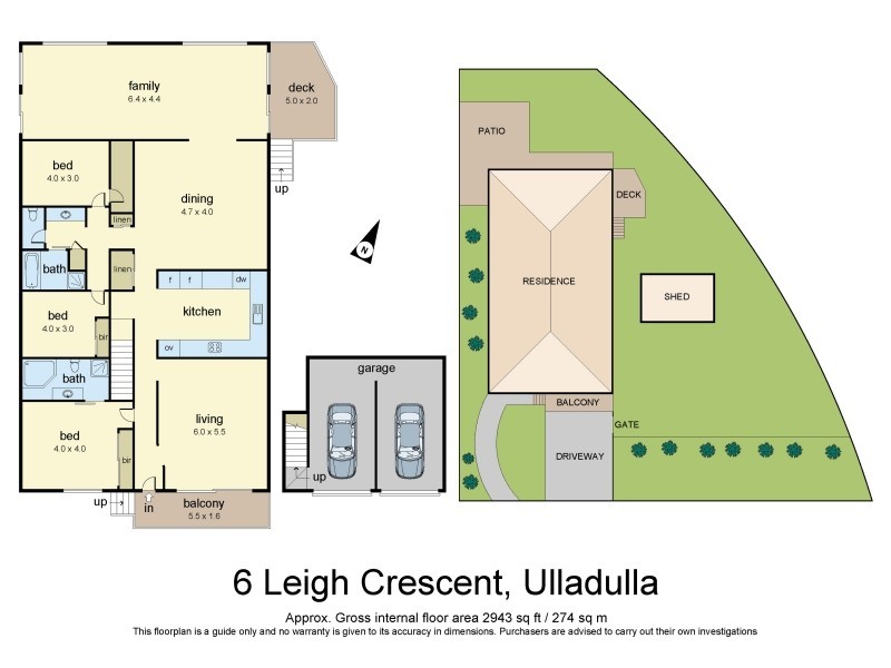 6 Leigh Crescent, Ulladulla NSW 2539 Floorplan