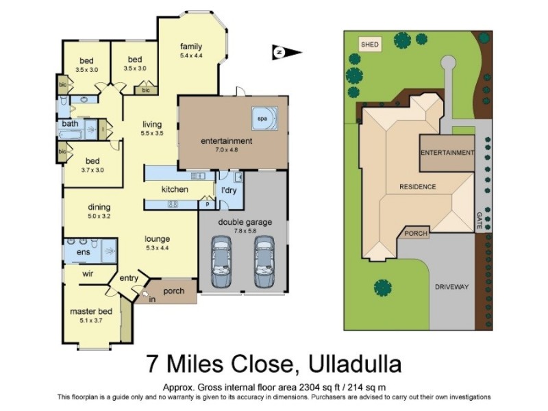 7 Miles Close, Mollymook NSW 2539 Floorplan