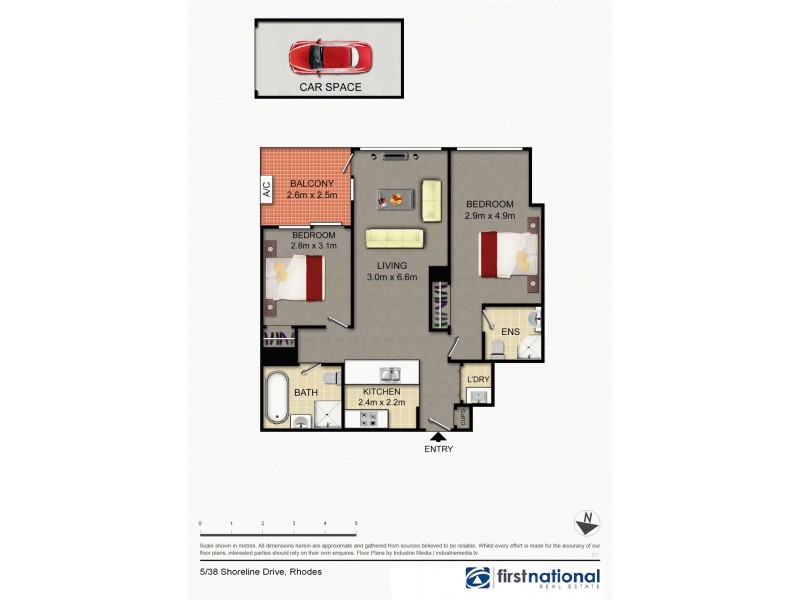5/38 Shoreline Drive, Rhodes NSW 2138 Floorplan