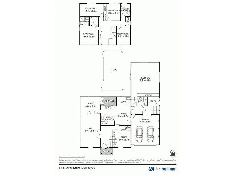 68 Bradley Drive, Carlingford NSW 2118 Floorplan